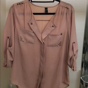 Blush blouse